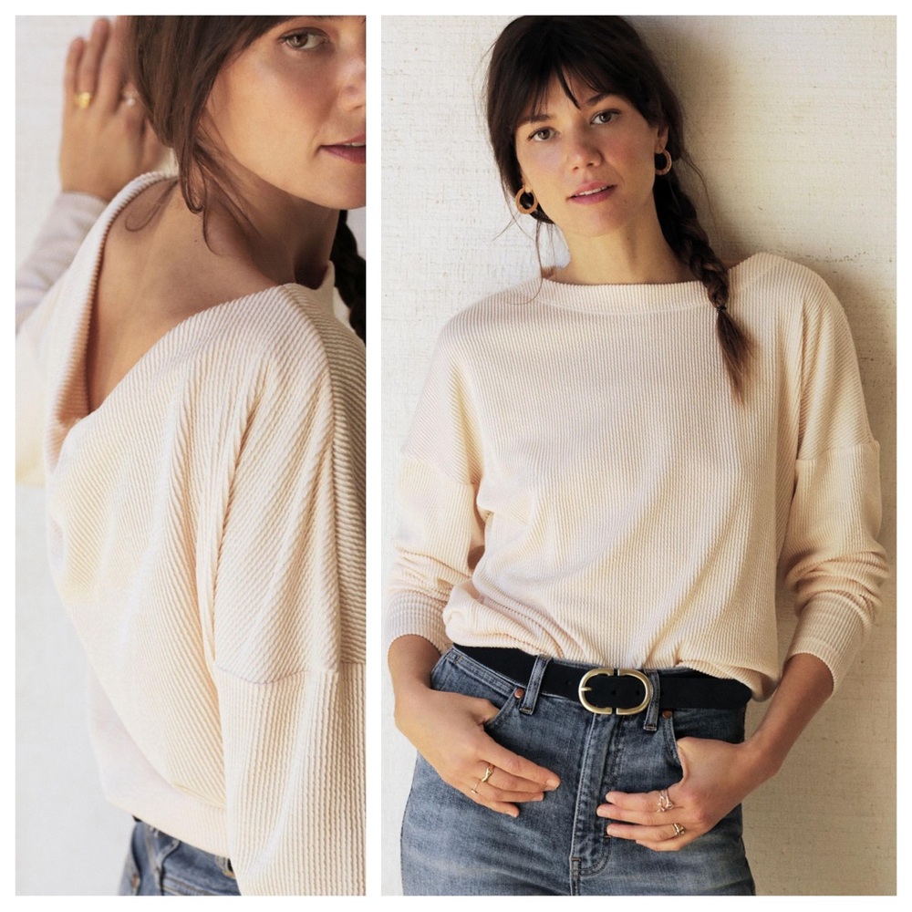 Anthropologie Cream Blouse